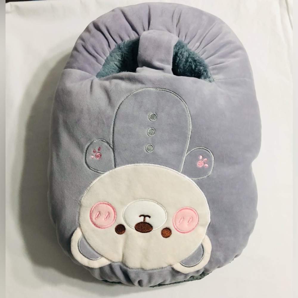 Douthfolle foot plush bear Warner non electric with 1 3L hot water bottle.43X30